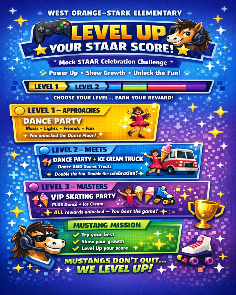 WOSE STAAR SCORE LEVEL UP