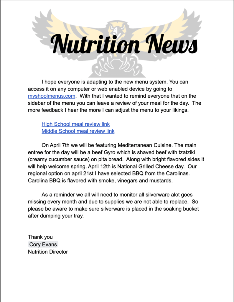 Nutrition News