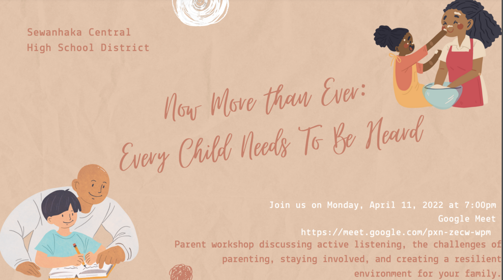 Parent Meting - Now More than Ever: Every Child Needs To Be Heard