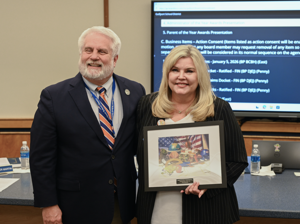 Administrator of the Year Bayou View Elementary Principal Tess Lawrence