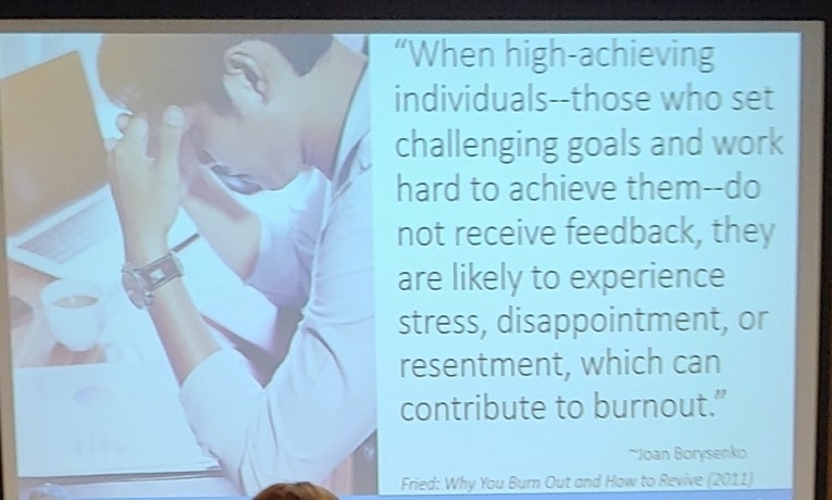 feedback to avoid burnout