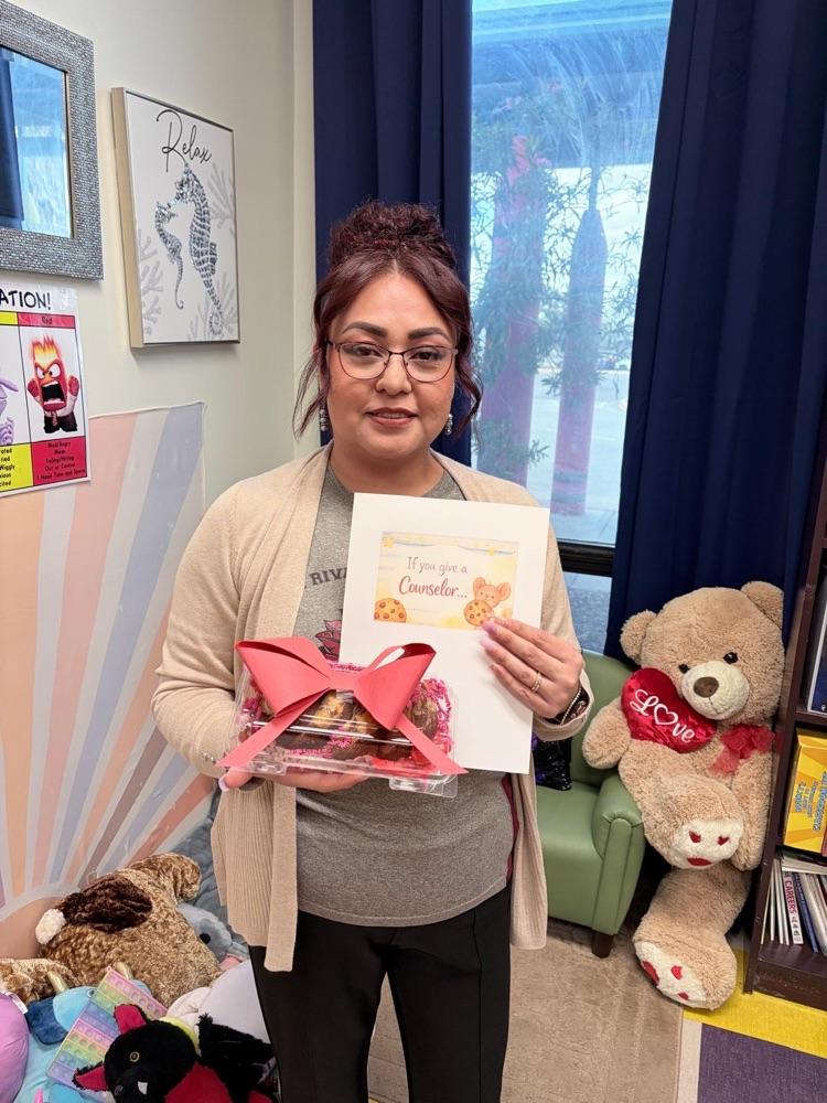 counselor with a gift