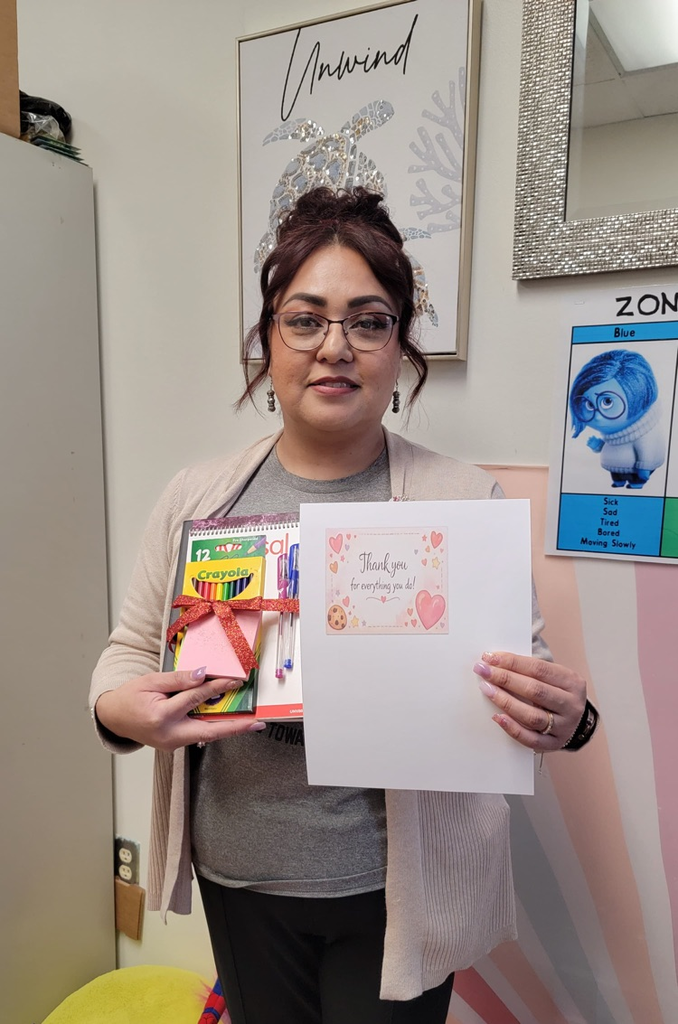 counselor with a gift