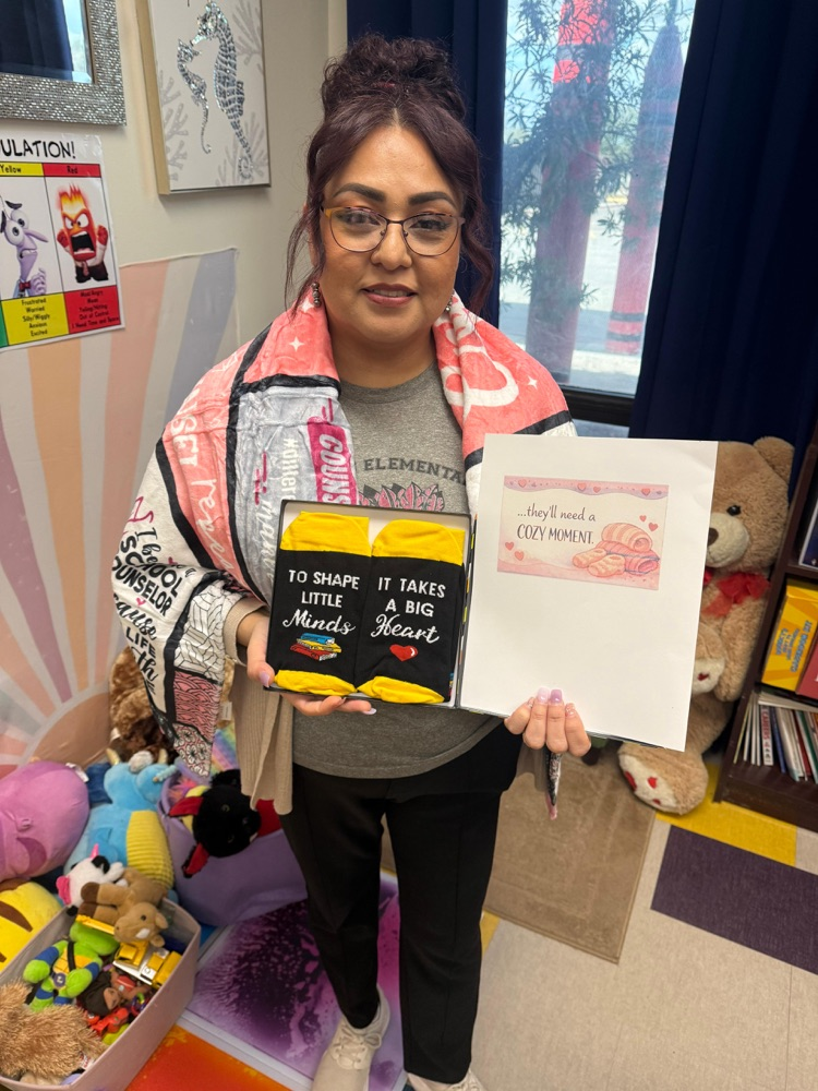 counselor with a gift