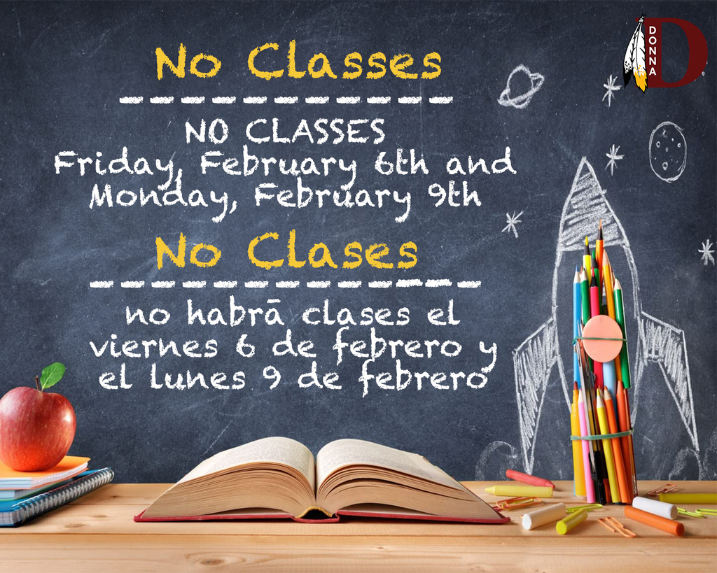 No Classes Feb 6 & 9