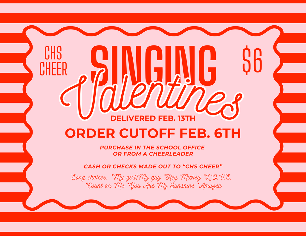 Singing Valentines by the CHS Cheer Team