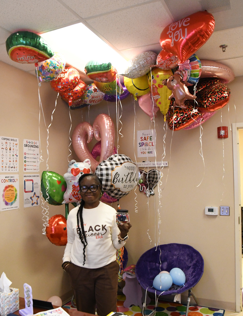 Darcus Cook in her office
