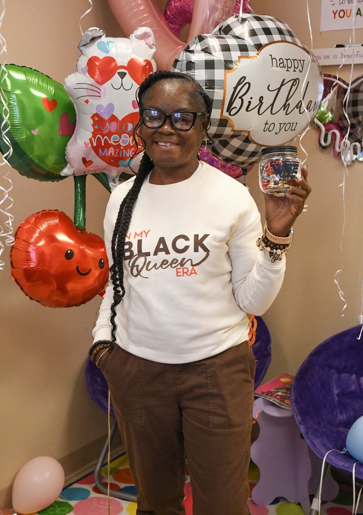 Darcus Cook in her office