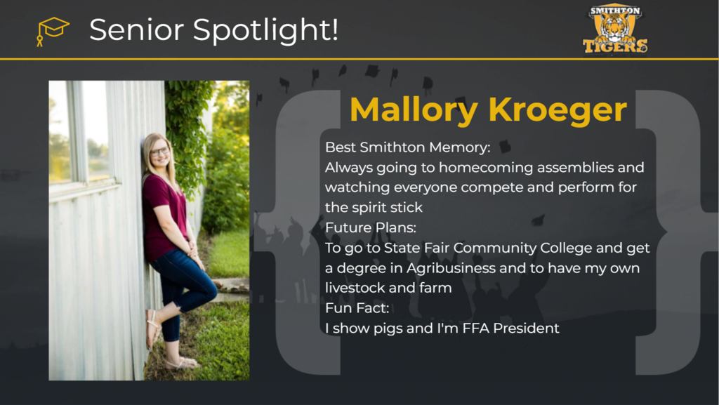 Senior Spotlight - Mallory Kroeger