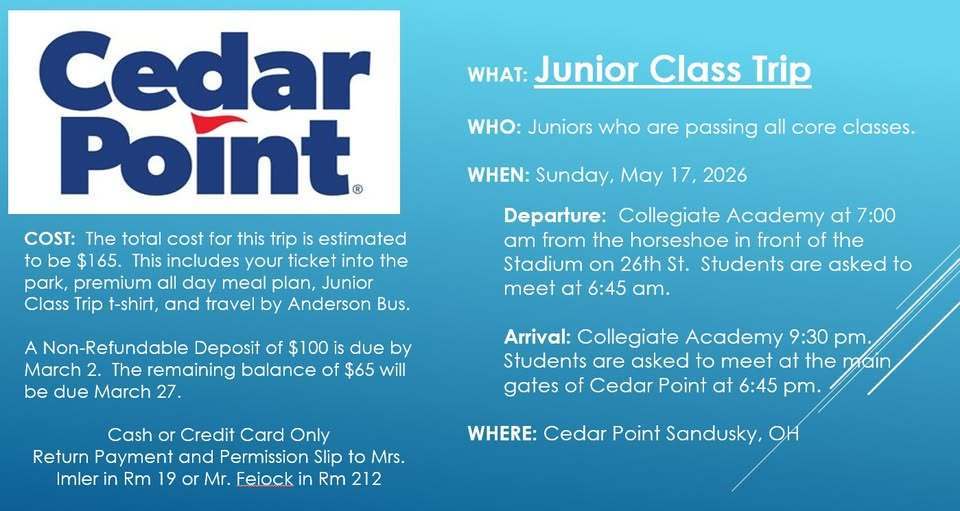 Cedar Point flyer.