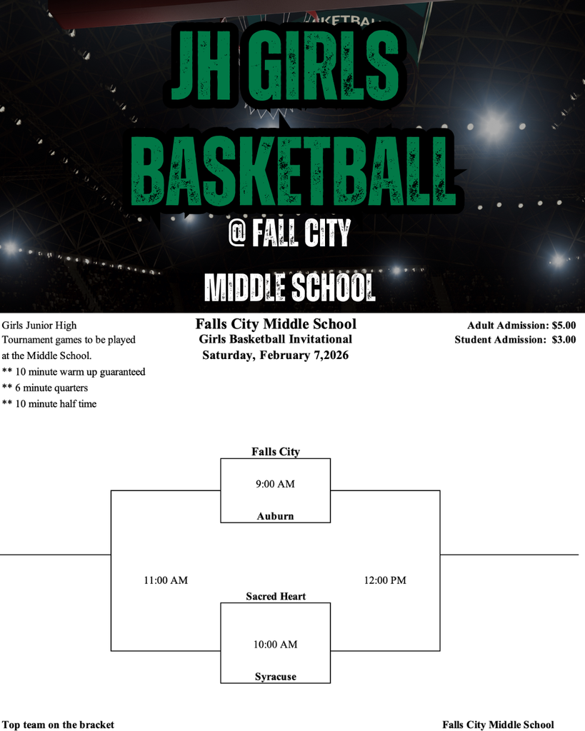 Junior High Girls Basketball Tournament @ Falls City Middle School