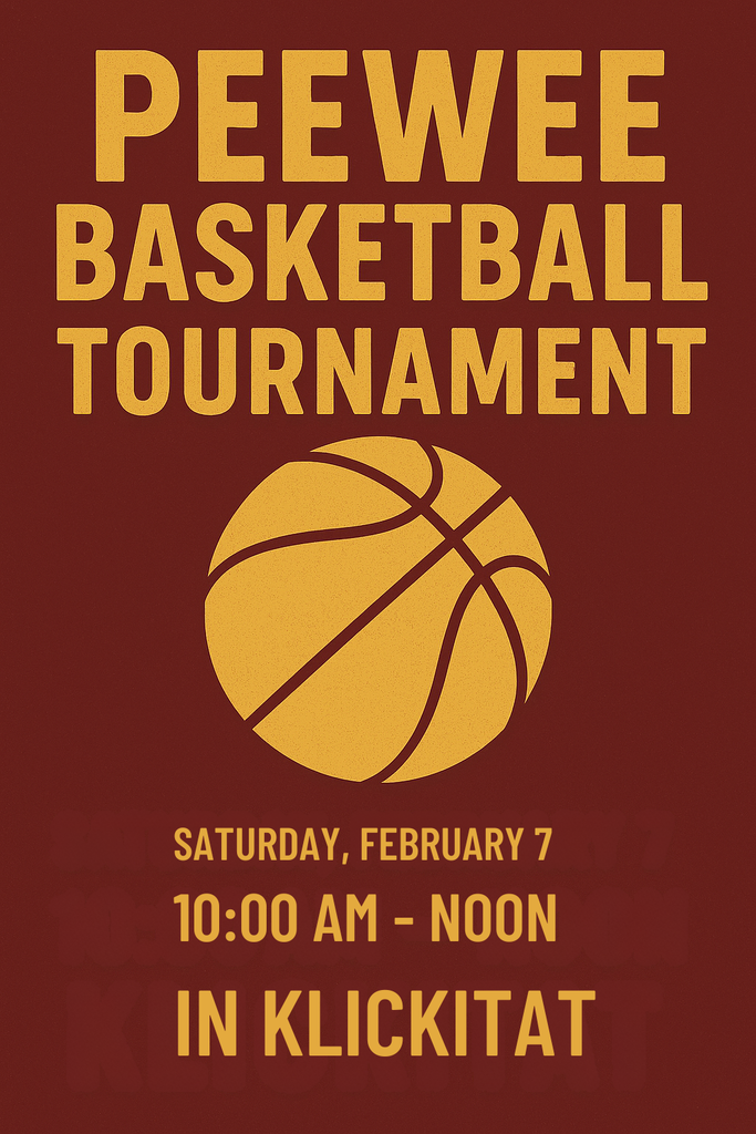PeeWee Basketball Tournament Flyer