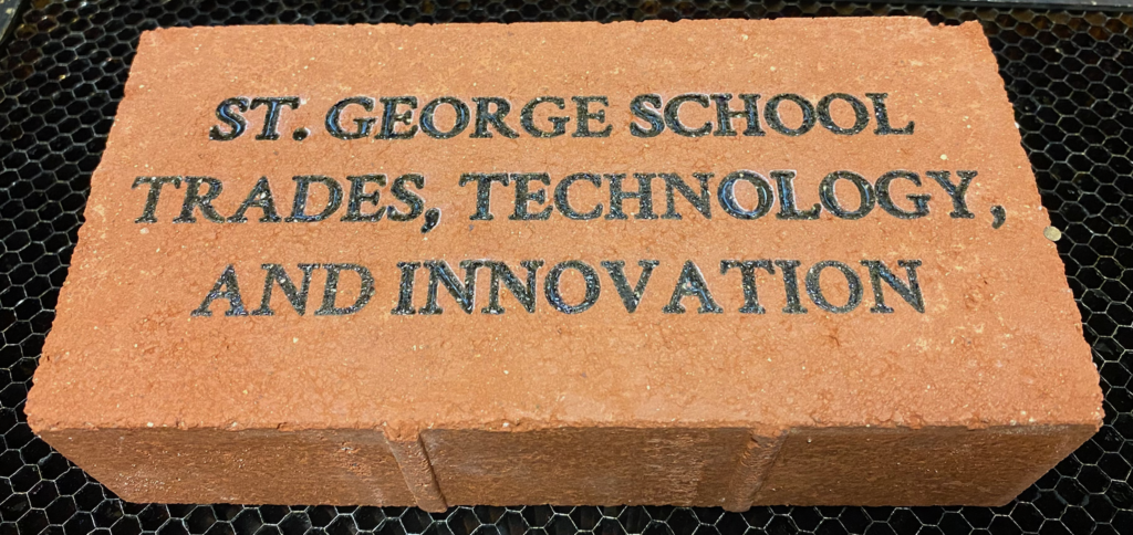 Laser Engraved Brick