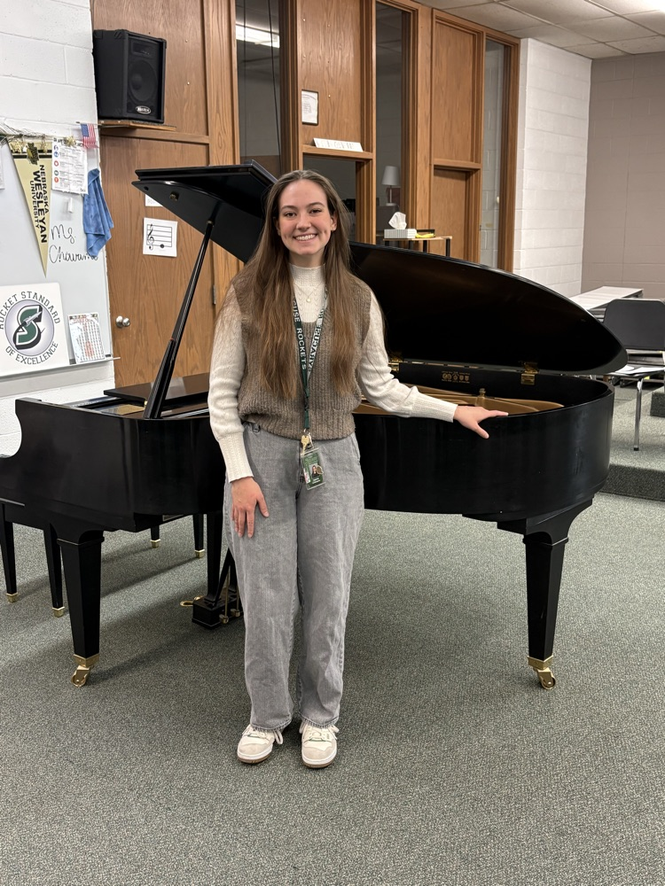 Ms. Chavanu with the grand piano