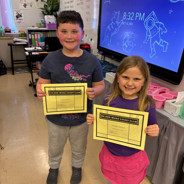 Knights with their certificates