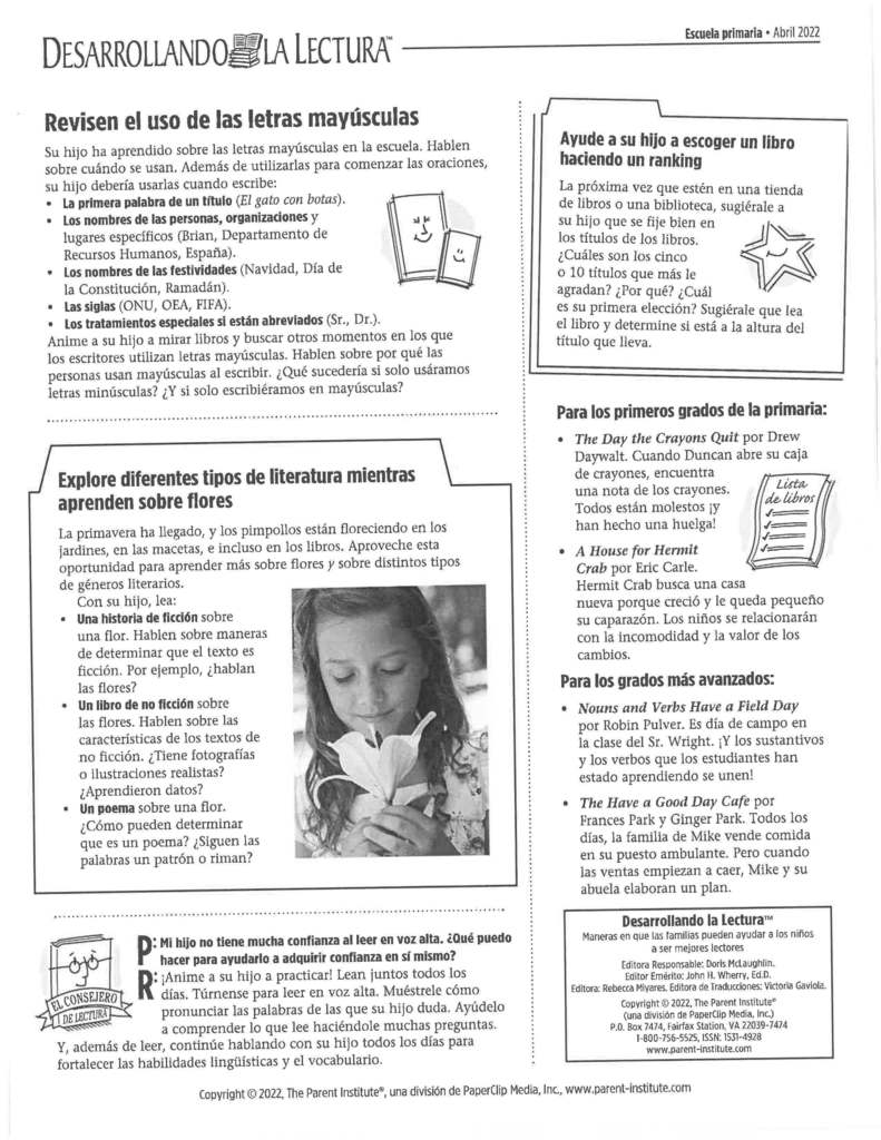 Desarrollando LaLectura April 2022