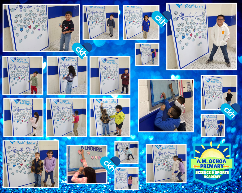 Students posting Affirmations