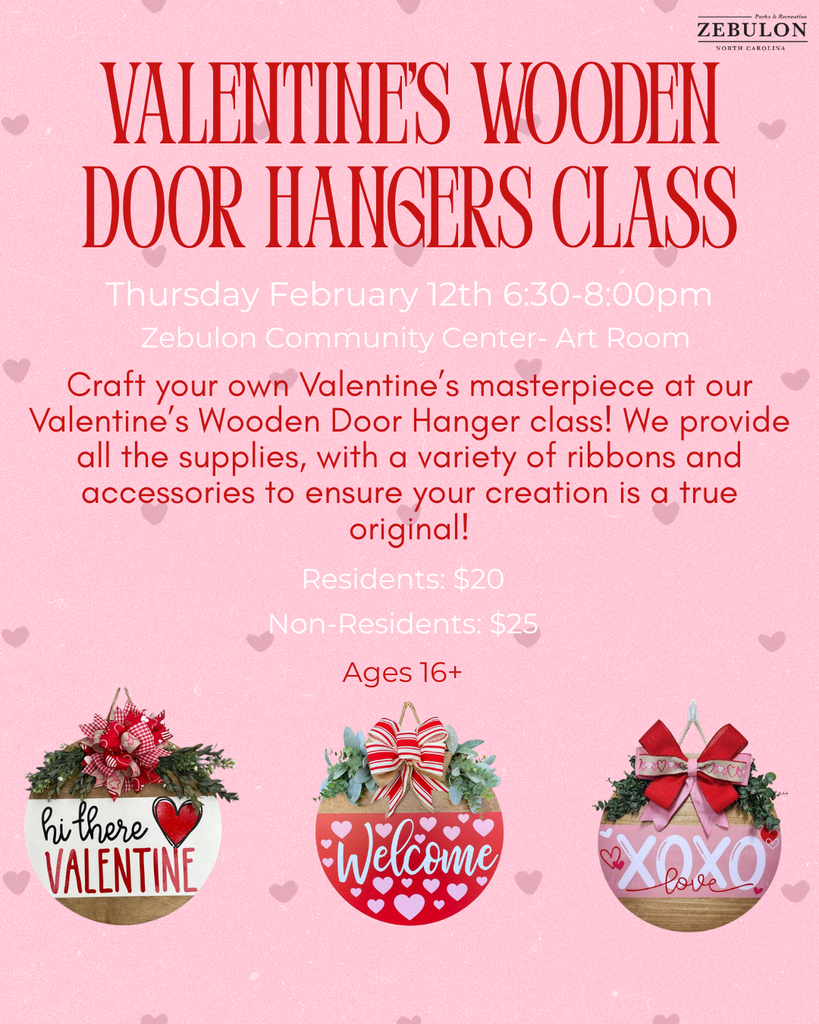 Valentine's Door Hanger Class