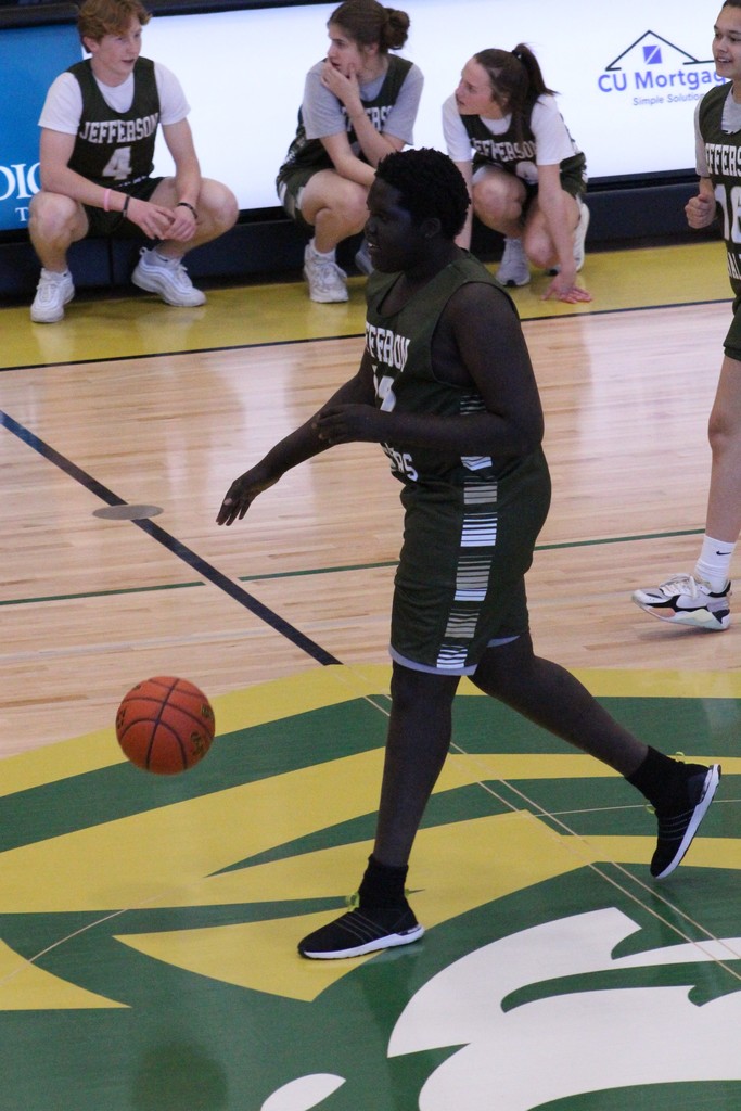 Dribbling down the court