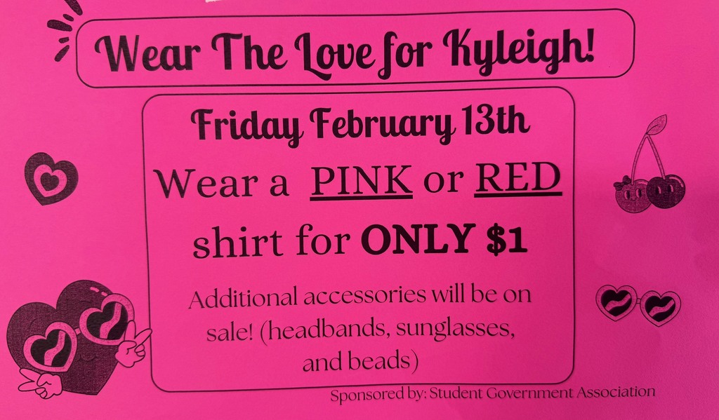 Wear Pink or Red on Friday for $1