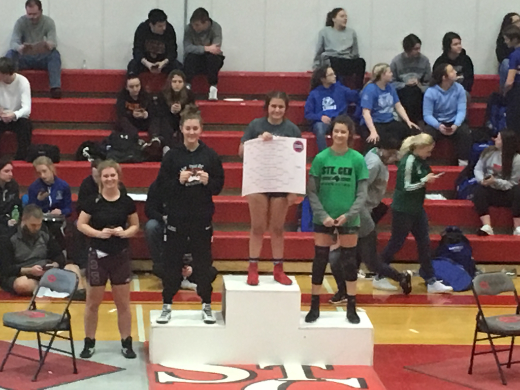Genevieve Nickelson third place district finish!