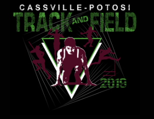 Cassville-Potosi Track and Field Logo