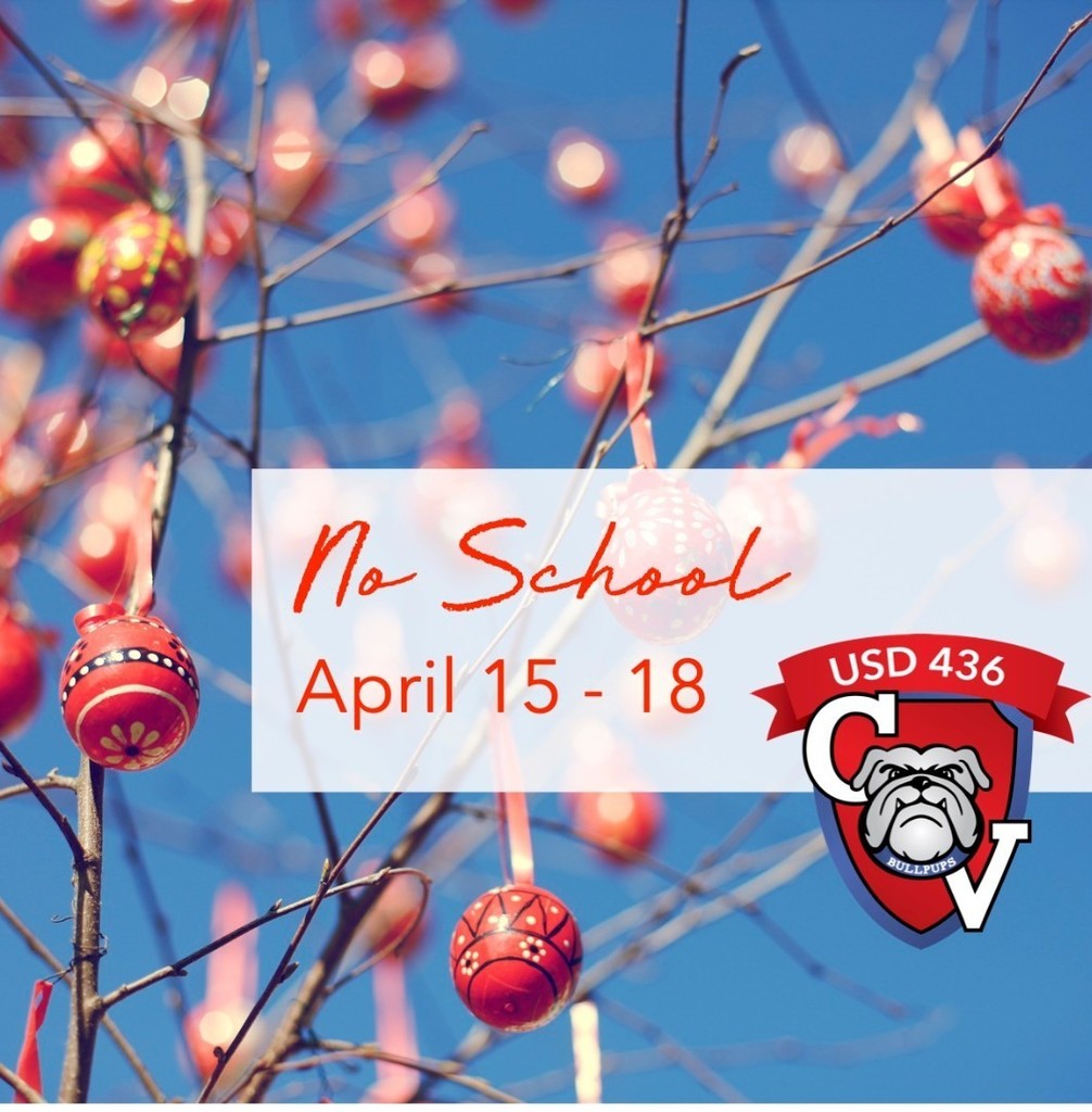 No school Friday, April 15 & Mon April 18