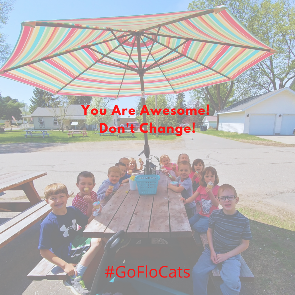 You are awesome! Don't change. Florence students enjoying ice cream. #GoFloCats