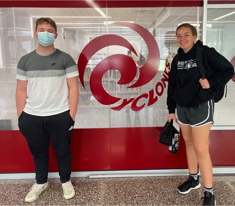 students in front of Cyclone