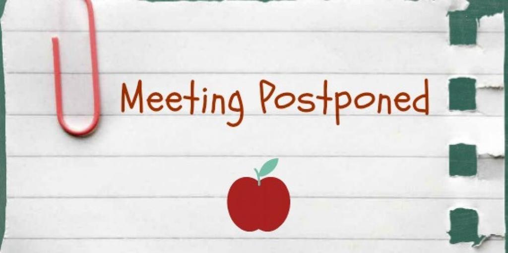 meeting postponed
