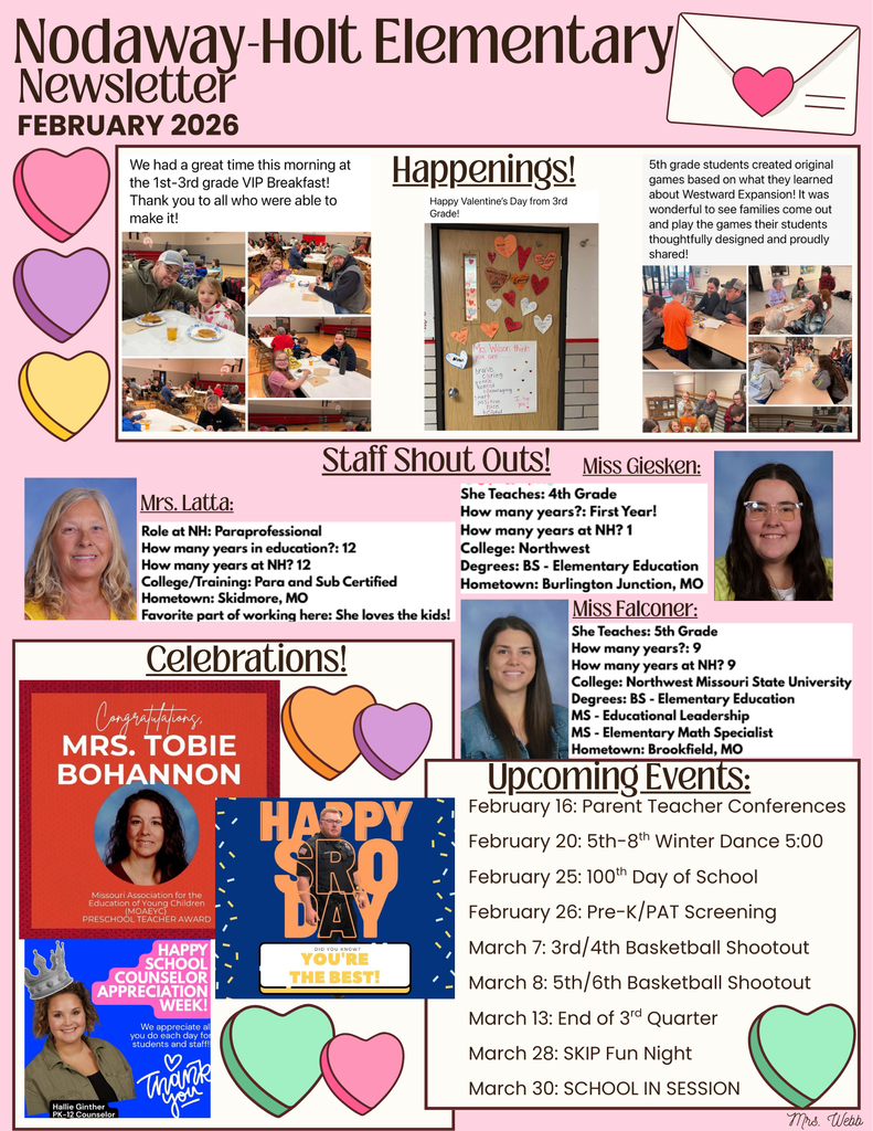 Valentine's Day Newsletter in Pink and White Lined Graphic Style (4)