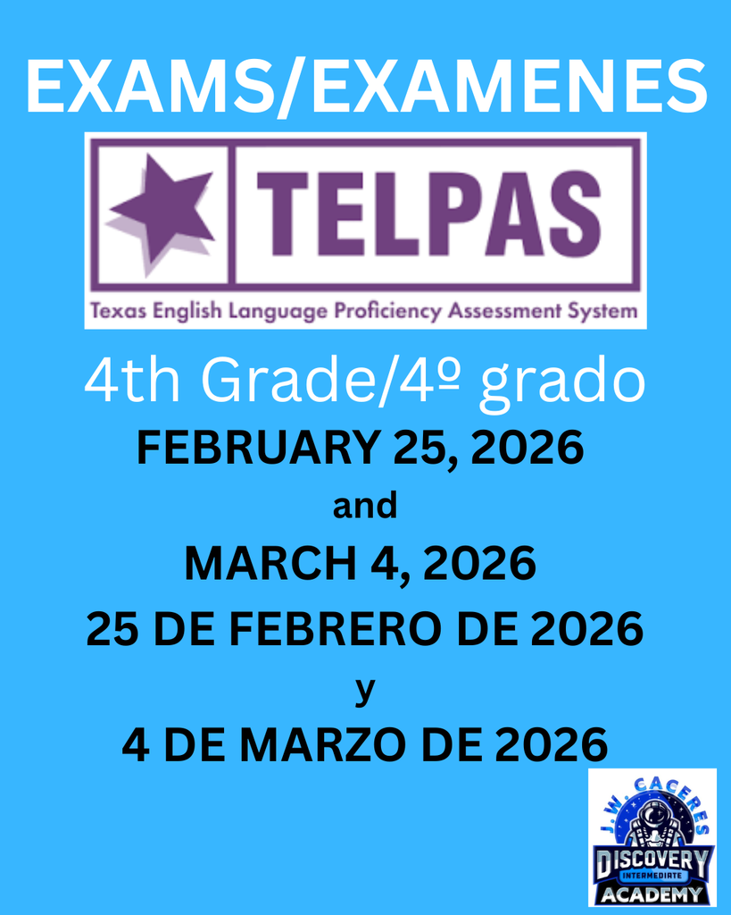 4th Grade TELPAS Testing Dates