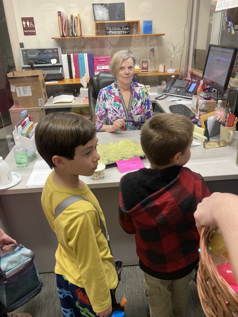 Mrs. Foster has been asked to babysit the peeps. 