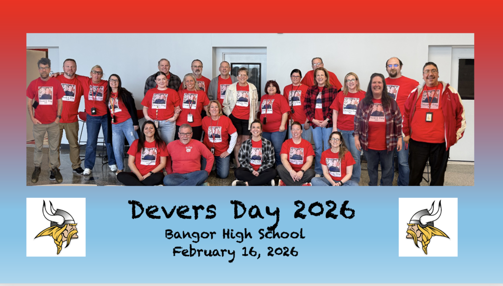 Group photo of bhs staff in red shirt