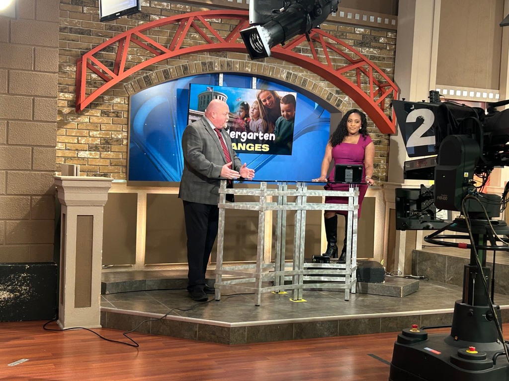 Superintendent Chris Neifer and Malaynia Spiva on WFMJ Today set
