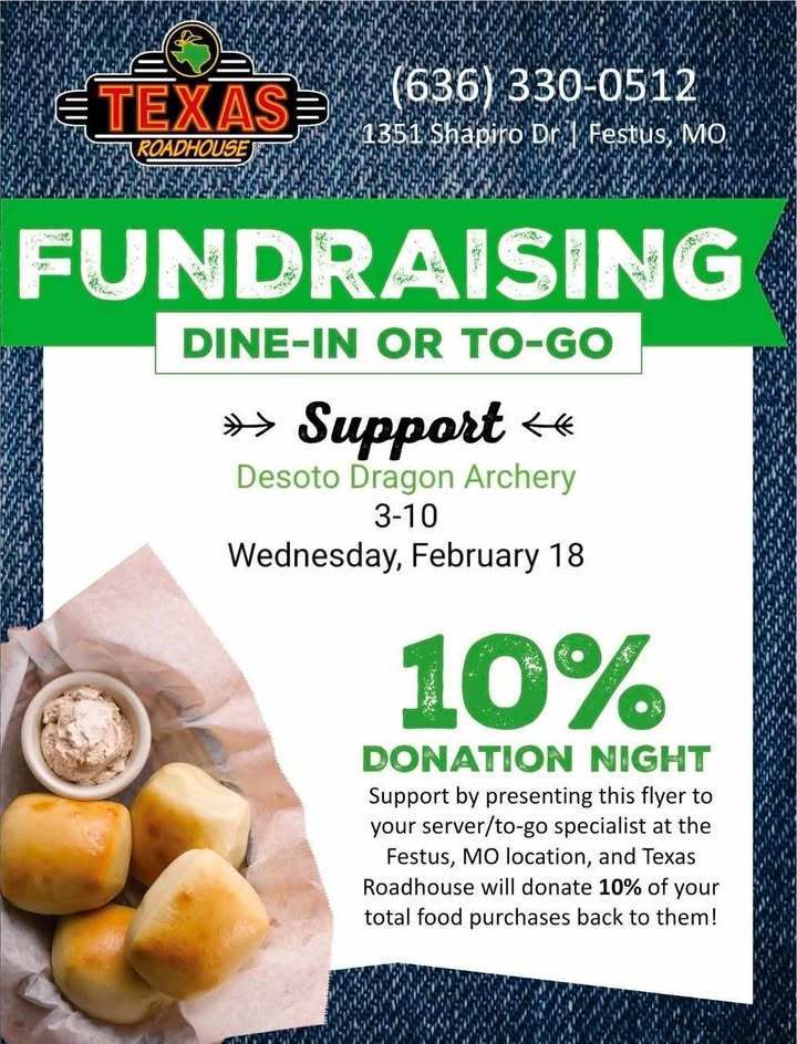 Photo of fundraiser flyer. 