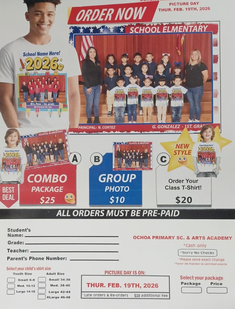 Order form for Group Pictures