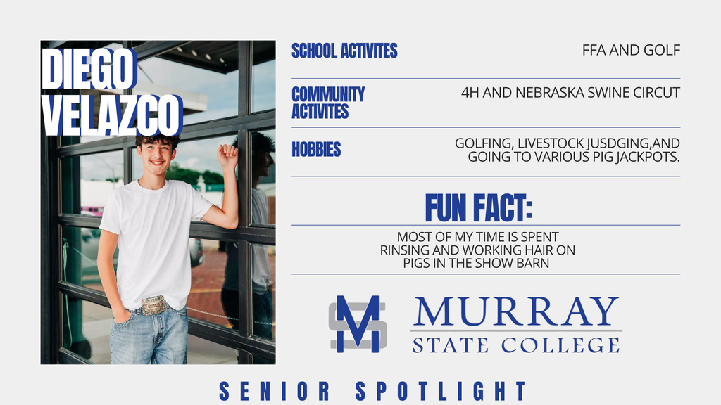 Senior Spotlight - Diego Velazco