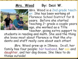 Mrs Wood's family and Article written by Dezi W.