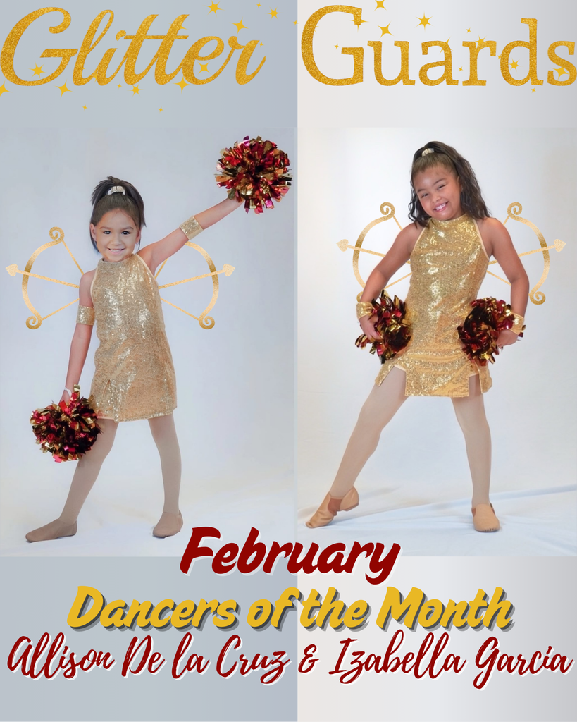 Glitter Guards Dancers of the Month for Feb