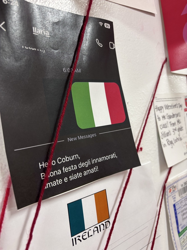 Valentines from Around the World at Coburn