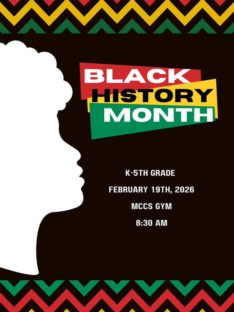 black history month program flyer