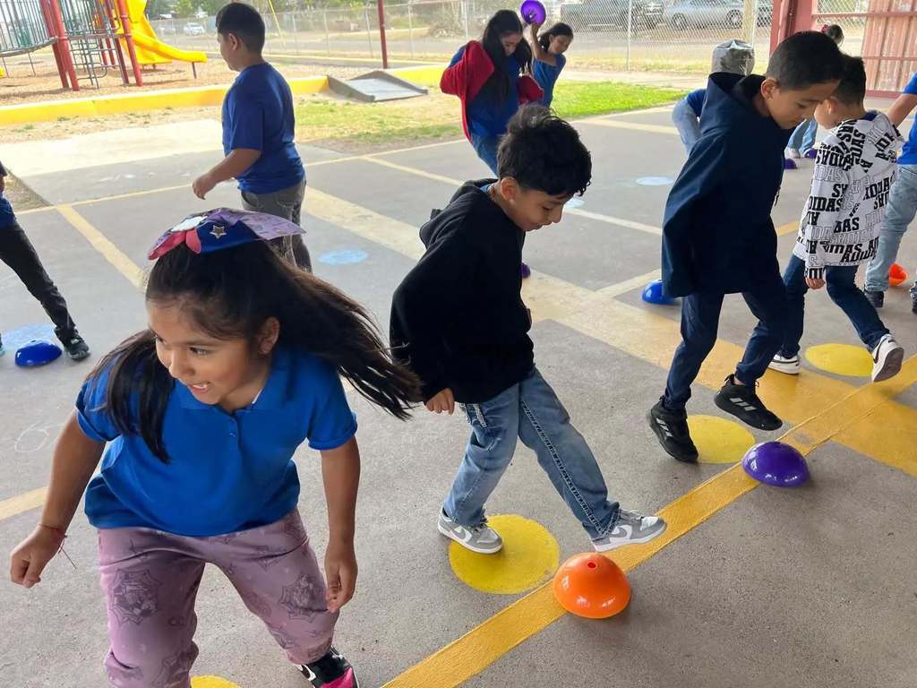 A.M. Ochoa Athletes working on soccer skills