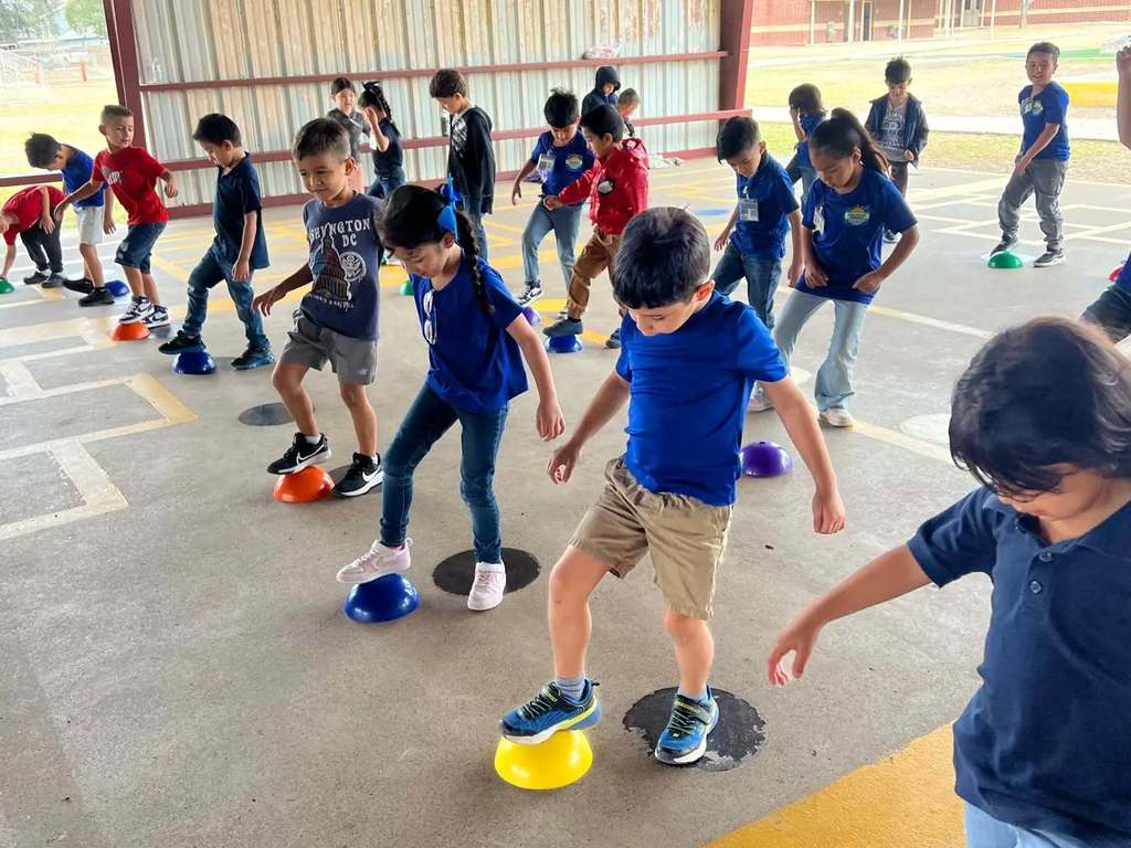 A.M. Ochoa Athletes working on soccer skills
