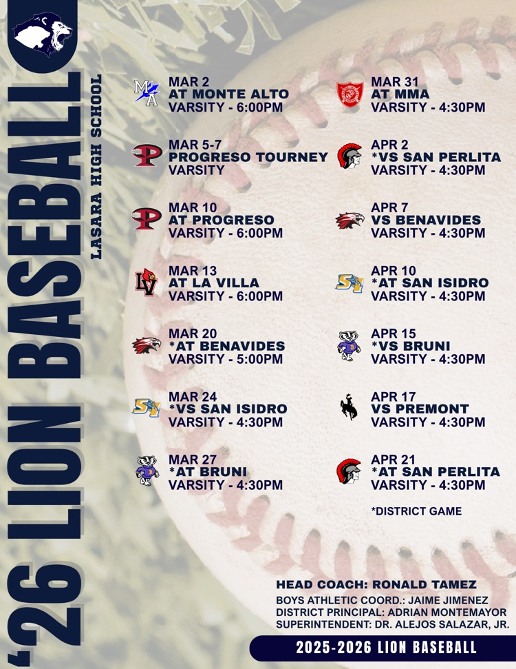 baseball schedule