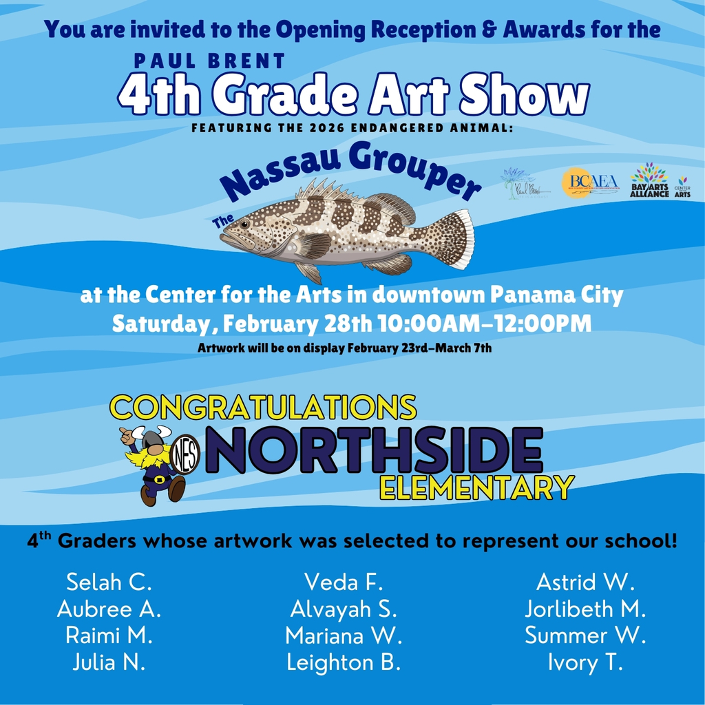 text of the post with blue wavy background and nassau grouper graphic