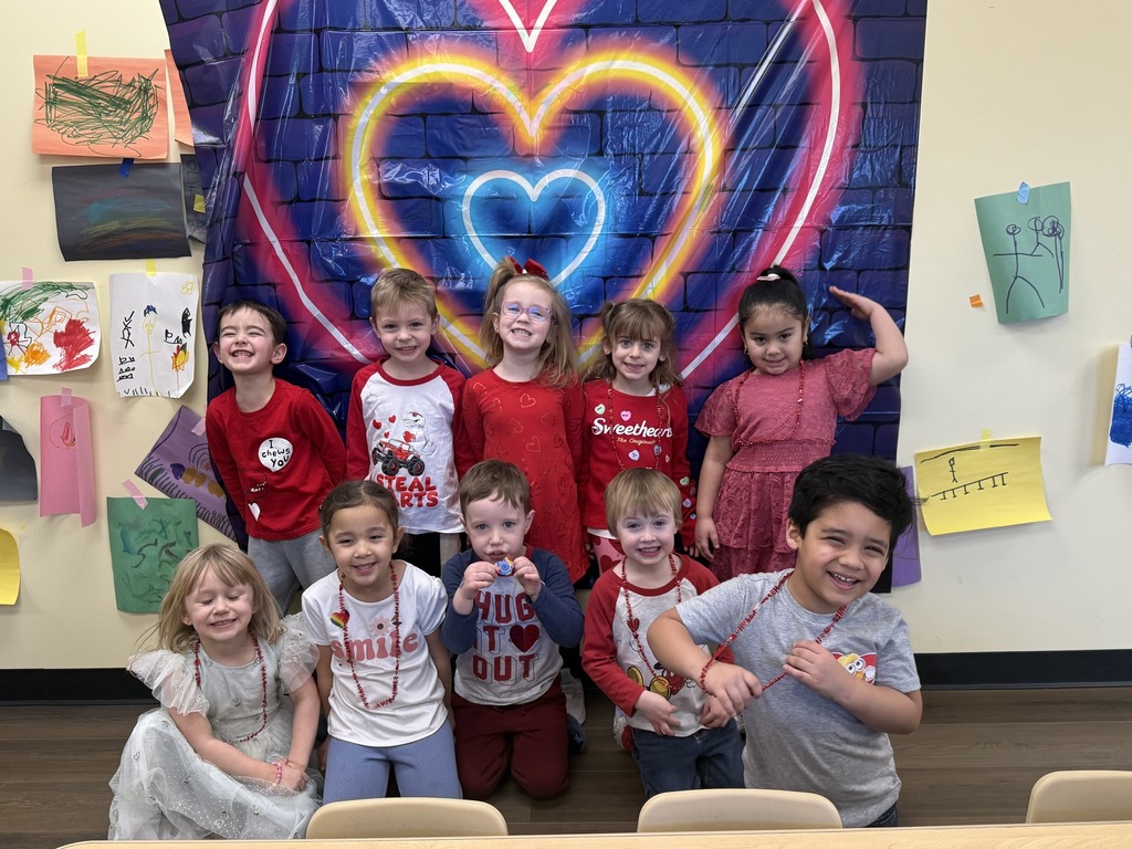 Preschoolers smiling