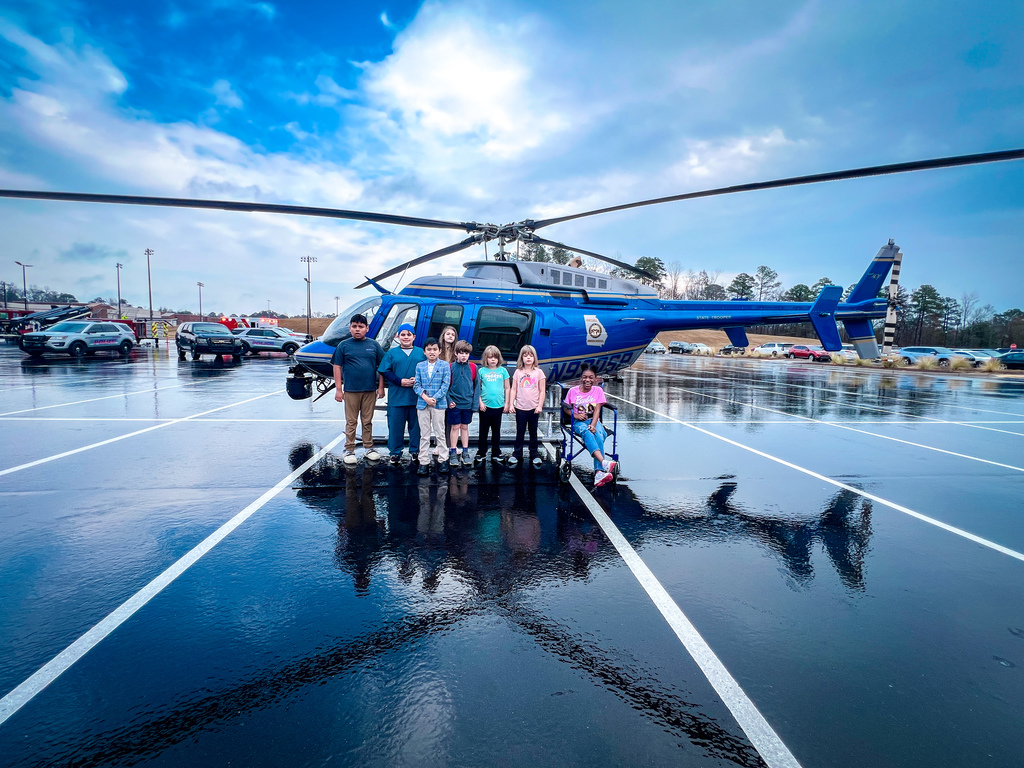PCES Career Day with helicopter