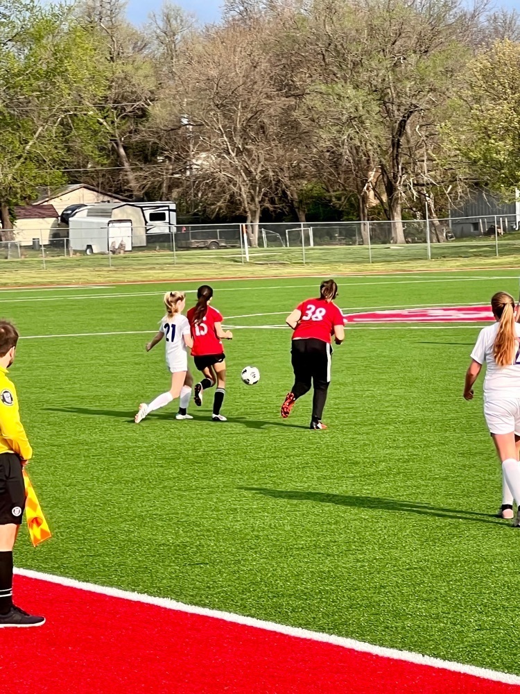 playing soccer