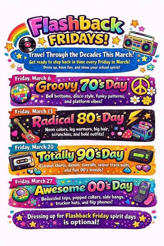 A Flashback Fridays flyer for JoAnna Connell. 